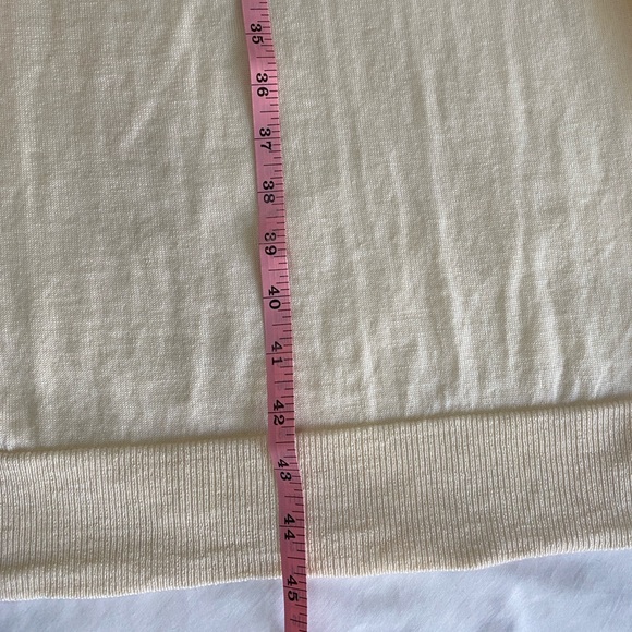 Theory Ivory 100% Merino Wool Open Front Sleeveless Duster Cardigan M - Picture 7 of 7